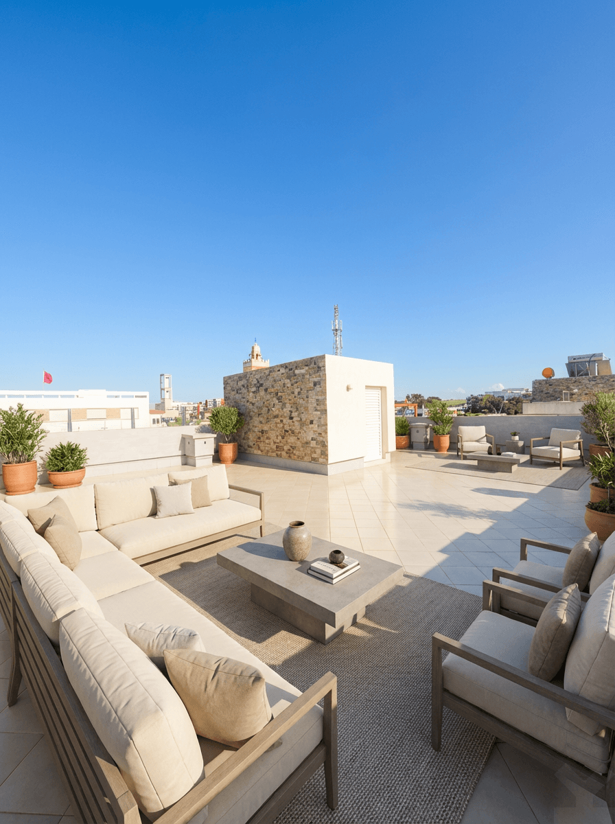 Villa lumineuse — Piscine & terrasses