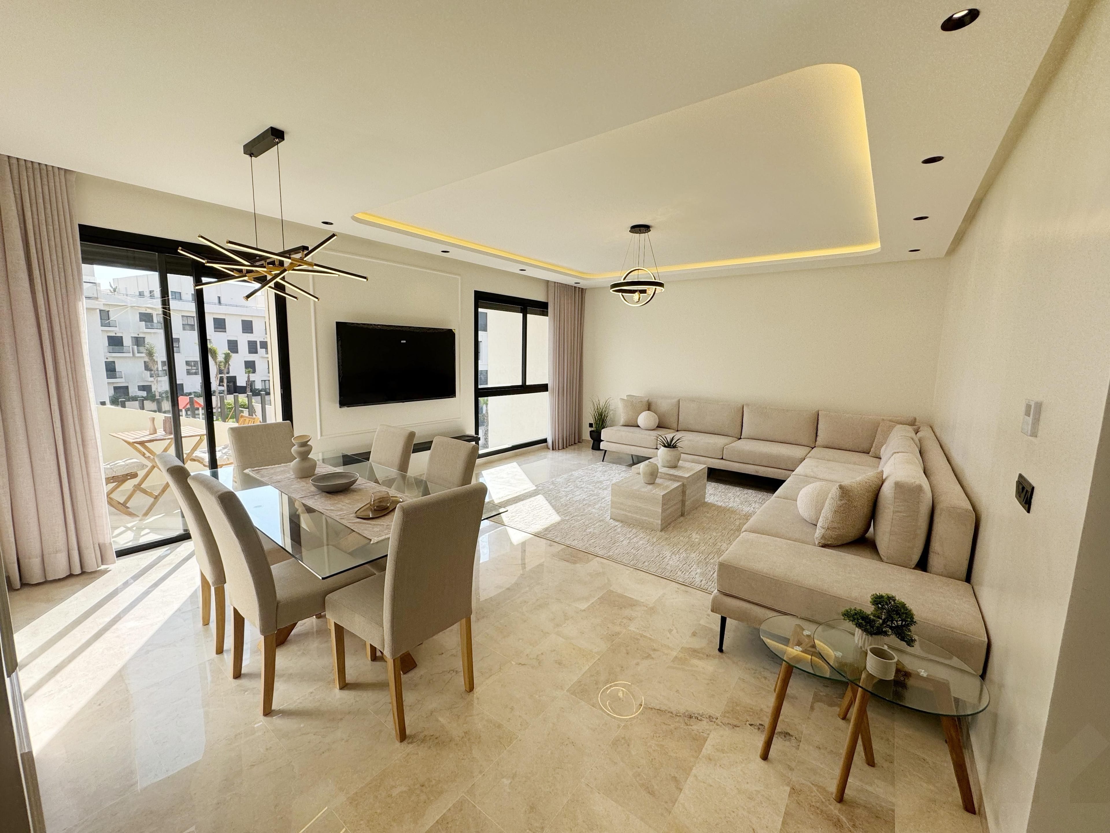 Appartement 3ch, 133m² – Ain Diab Extension, finitions luxe